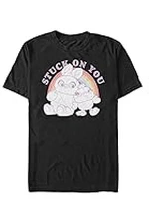 Disney Toy Story 4 - Rainbow Pals Unisex Crew neck T-Shirt Black L