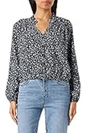 Mavi Dames Printed Blouse Blouse, zwart, XS, , XS