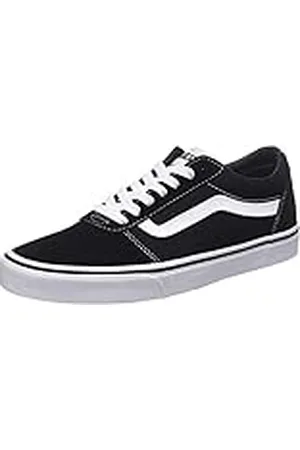 Vans Sneaker Ward Canvas heren Low-Top Trainers , zwart Suede Canvas Black White Car , 43 EU