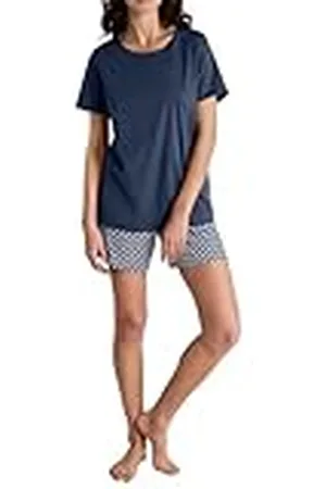 Calida Daylight Dreams Pyjama kort Peacoat blue, maat 75C, , 44/46