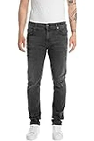 Replay MickyM Hyperflex Original Broken and Repaired Jeans voor heren, slim fit, taps toelopend, , 32W / 30L
