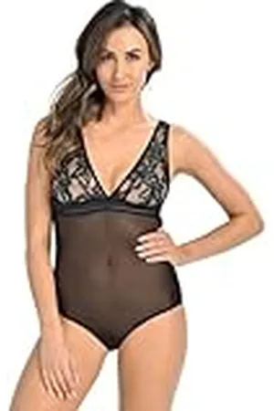 Teyli Body van kant voor dames - dames mouwloos body van polyester - bodysuit dames body elegant - dames bodysuit dames bodysuit dames, , XL