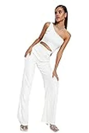 Trendyol Effen geweven jumpsuit voor dames, , 36
