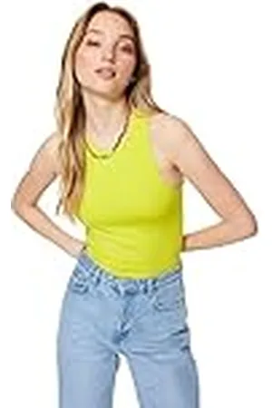 Trendyol Effen dunne gebreide bodysuit voor dames, , S