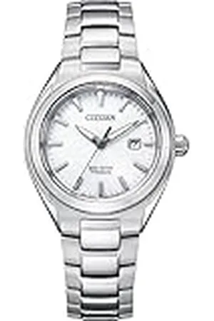 Citizen Analoog Eco-Drive horloge voor dames met titanium armband, , Eén maat, armband
