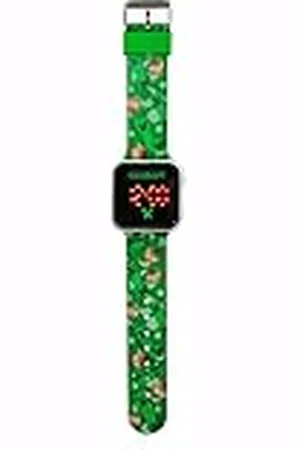KIDS LICENSING Kids Euroswan Minecraft LED-horloge, (MIN4129), , minecraft creeper
