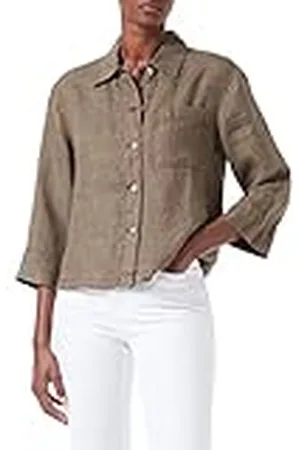 QS by s.Oliver Dames overshirt van linnen, , 36