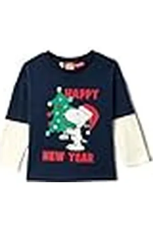 Koton Babyboys New Year Thema Snoopy Bedrukt Gelicentieerd Double Layer Long Sleeve Crew Neck T-shirt, , 2-3 Jaar
