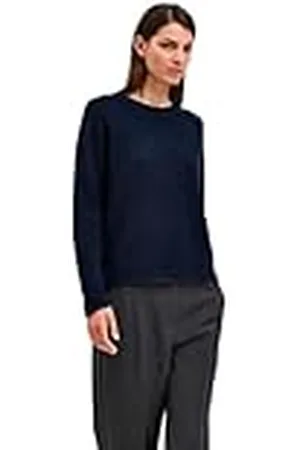 SELECTED Dames Slflulu Ls Knit O-Neck B Noos Pullover, , S