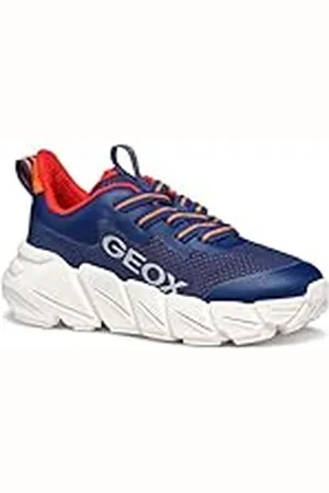 Geox J Flex YPER Fast Boy, schoenen, marineblauw, maat 34, marineblauw, 34 EU