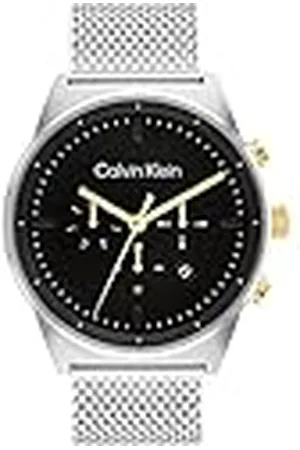 Calvin Klein Analoog multifunctioneel kwartshorloge voor heren met zilveren roestvrijstalen armband - 25200296