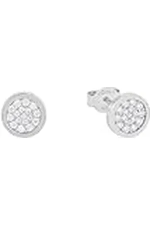 QS by s.Oliver Oorbellen 925 sterling zilveren dames oorbellen, met zirkonia synth., 0,8 cm, , Wordt geleverd in sieraden geschenkverpakking, 9079155