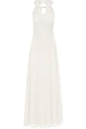 Apart APART avondjurk van plastic kant en chiffon, , 36