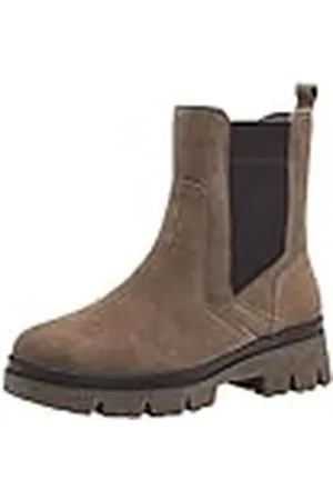 Tamaris Comfort Chelsea Boots voor dames, van leer, plateauzool, , 41 EU
