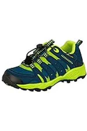LICO FREMONT Uniseks, kinderen Halfhoge trekking- & wandelschoenen, Petrol/limoen, 27 EU