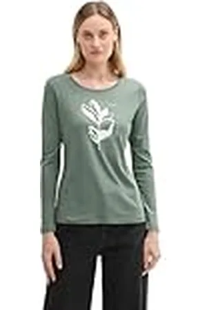 TOM TAILOR T-shirt met lange mouwen voor dames, , XXS