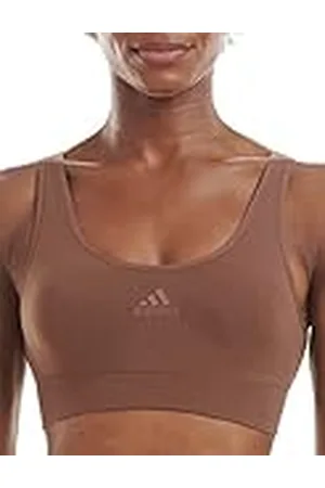 adidas Sports Underwear Dames Scoop Lounge Bra Bustier, Toasted Mocha, L
