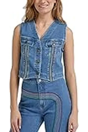 Lee Pride Rainbow Vest Denim Jacket voor dames, , XXL