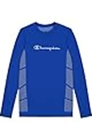 Champion Seamless Baselayer Entry Crewneck L/S Thermisch T-shirt met lange mouwen, Electric Blue (BVU), L-XL Heren FW24, , L/XL