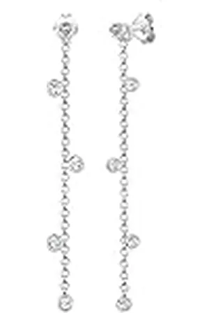 Elli Oorbellen Dames Drop Oorbellen met Kristallen in 925 Sterling