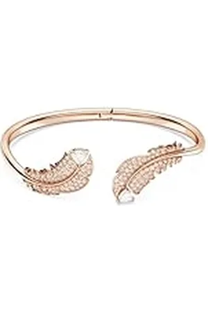 Swarovski Nice Armband, Veer, Wit, Roségoudkleurige Toplaag