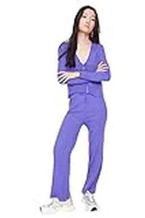 Trendyol Vrouwen Plain Rits Gedetailleerde Dunne Knitwear Vest-Broek Tweedelige Set, , S
