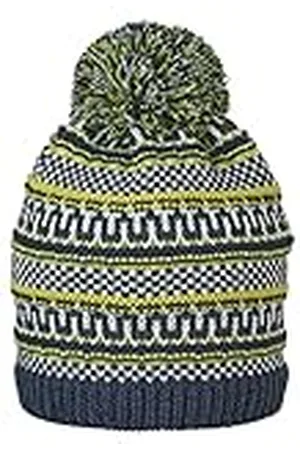 Sterntaler Jongensmuts met pompon en patroonmix, , 49 cm