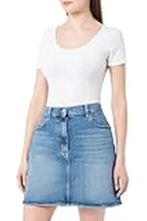 Tommy Hilfiger Vrouwen MOM ROK BI0134 Rechte Rok, Denim, 33W, , 33W