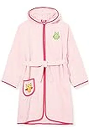 Playshoes Badstofbadjas voor kinderen, hartje Sweety met capuchon, pluizig warme ochtendjas voor meisjes, , 122 cm