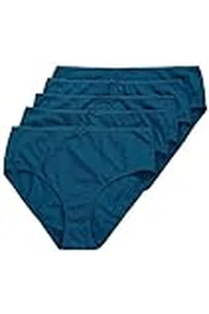 Ulla Popken Dames grote maten grote maten plus size slips, pak van 5, effen, tot maat 66/68, , 62/64
