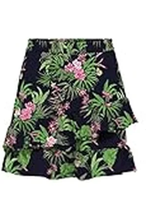ONLY Bestseller A/S Dames Onlnova Life Merle korte rok PTM Rock, Black/AOP: 436 Pure Tropical, M, , M