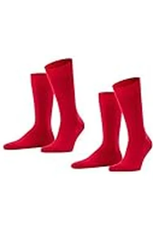 Falke Heren Sokken Happy Double Pack M So katoen eenkleurig 2 paar, , 47-50