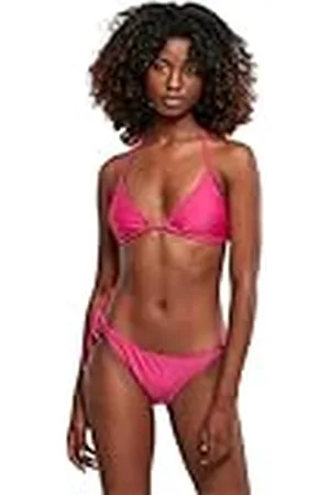 Urban classics Dames Dames Dames Gerecycled Triangle Bikini, Helder Violet, S