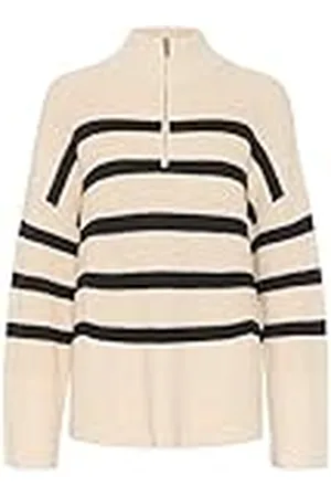 Part Two Damestrui, halve ritssluiting, hoge hals, oversized fit, lange mouwen, , M