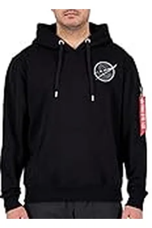 Alpha Industries Dark Side Hoody Sweat met capuchon voor heren Black/Reflective