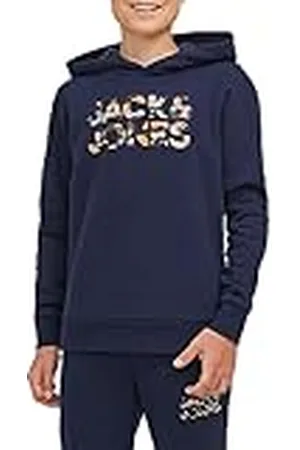 JACK & JONES Jjmiles Sweat Hood Jnr capuchontrui voor jongens, , 128