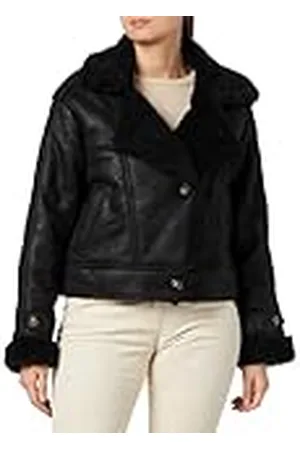 ONLY Bestseller A/S Dames LVA Faux Suede Bonded Jacket CC OTW jas, Zwart, XS, , XS