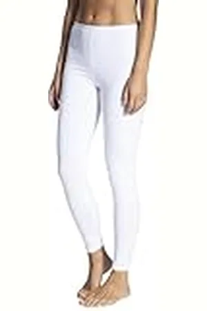 Calida Natural Comfort leggings voor dames, van hoogwaardig katoen, wit, 36-38