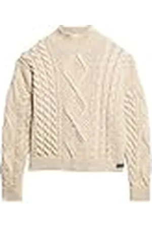 Superdry Aran Cable Knit Polo Jumper W6110547A maat 16, , 42