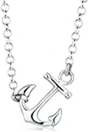 Elli Dames sieraden ketting met hanger anker maritiem Hanseatische haven 925 lengte 45 cm