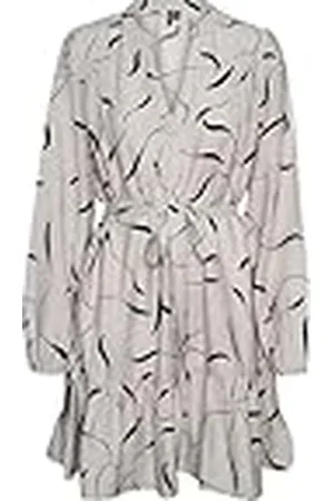 VERO MODA VMJESSI BELI LS korte riem jurk WVN GA, , XS