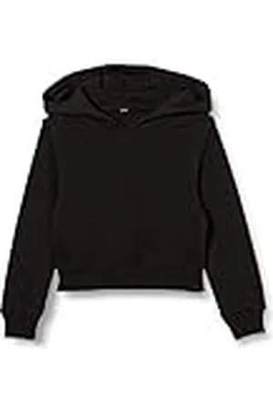 Build Your Brand Meisjespullover met capuchon Girls Cropped Sweat Hoody, sweatshirt met korte snit verkrijgbaar in vele kleuren, maten 110-164