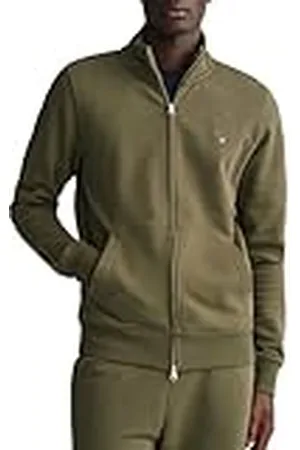 GANT Heren REG Shield Full Zip Sweatshirt, Juniper Green, Standaard, , XXS
