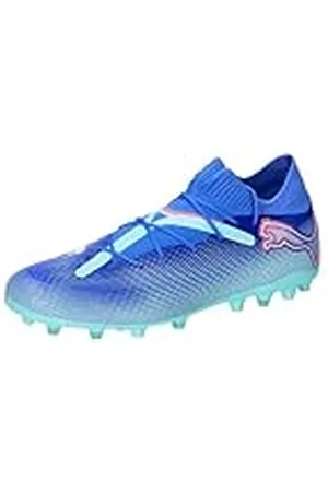 PUMA Unisex Future 7 Pro Mg voetbalschoen, Bluemazing Witte Elektrische Pepermunt, 44.5 EU