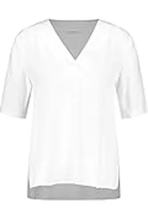 Gerry Weber Dames blouseshirt met V-hals casual blouseshirts, off-white, 36