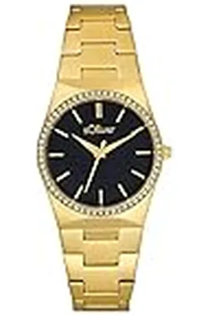 QS by s.Oliver Polshorloge dames quartz analoog, met roestvrijstalen armband, , 5 bar waterbestendig, wordt geleverd in geschenkverpakking, 2034588