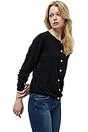Minus Dames Jennifer gebreide jas, zwart, XL