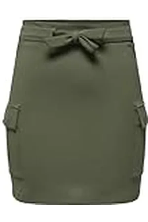 ONLY ONLPoptrash Cargo Belt Rok voor dames, kort, inclusief knoopriem, , XS