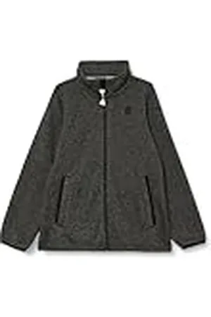Mimo Jongens gebreide fleecejas voor kinderen 36730177, grijs gemêleerd, 146, , 146 cm