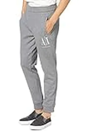 Armani Exchange Icon Tracksuit Bottom sportbroek voor heren, grijs, XXL